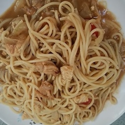 残り物カレーが、とっても美味しいパスタになりました☆